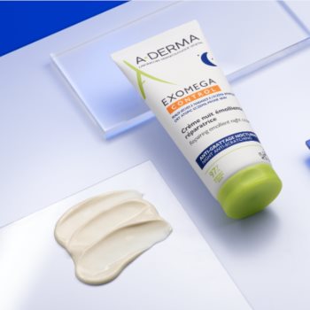 A-Derma Exomega Control Repairing Emollient Night Cream crema regeneratoare de noapte contra zgârierii - imagine 3